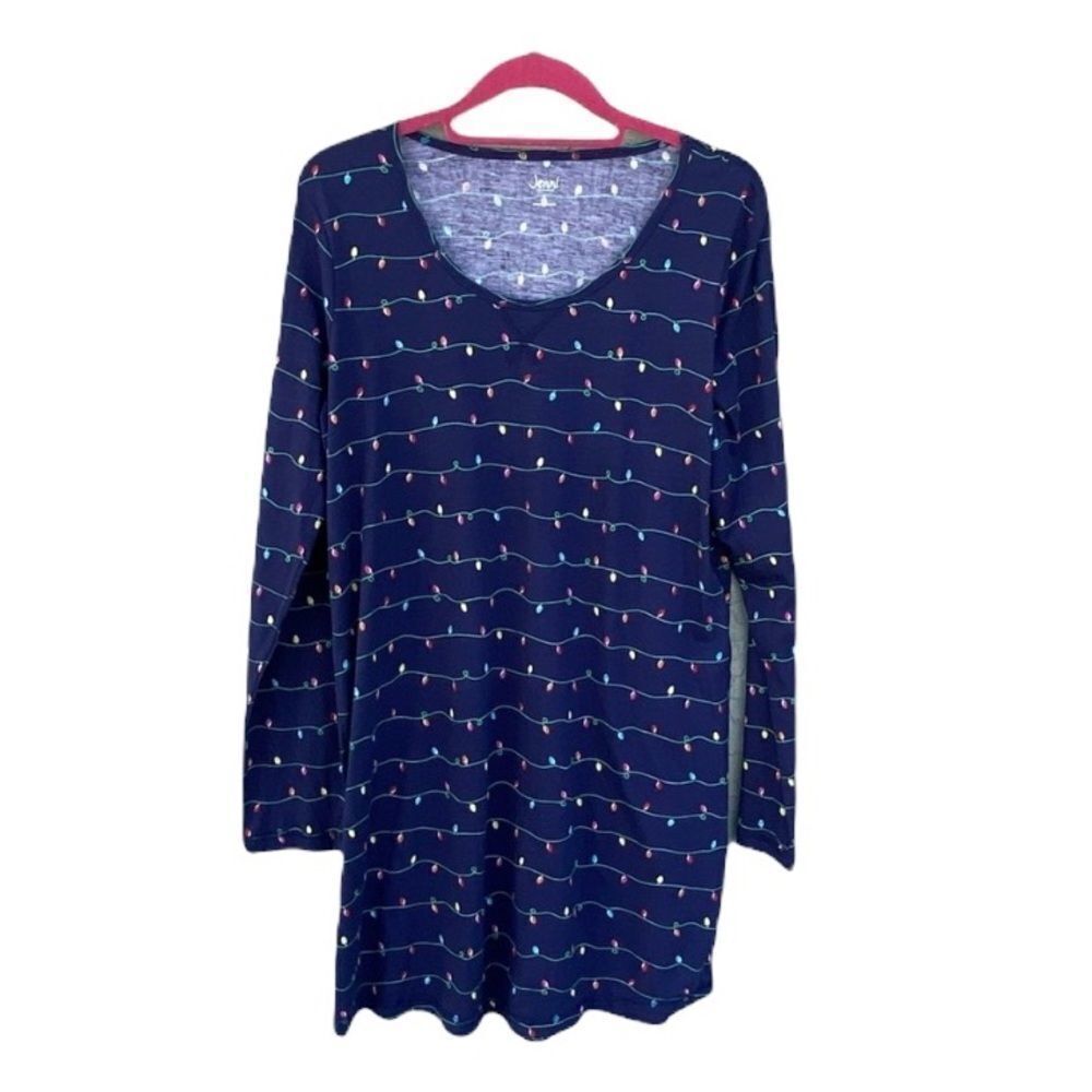 Jenni Christmas Lights Sz L Sleepwear NWT - Picture 2 of 13